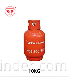 12.5kg Haiti Propangas-Gasflasche-Tank mit Ventil ISO ASME CE-Standard